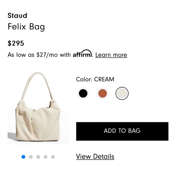 STAUD Cream Felix Bag - Picture 6 of 11